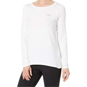 Under Armour UA HeatGear Armour Long Sleeve White Medium